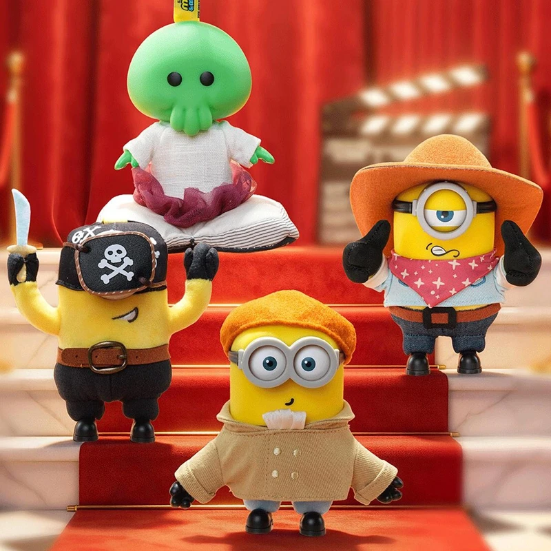 

Genuine 52TOYS Minions & Big Monsters Vinyl Blind Box Cowboy Anime Figure Pirate Artist Mystery Box Little Monster Bag Pendant