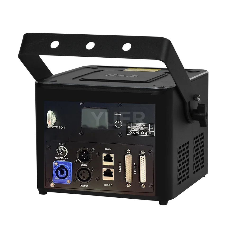 Con Bluetooth Android/ios 8W 3D ILDA RGB Animazione fai da te Scansione laser Segnale analogico Fascio di luce da palco DJ Disco Bar Club Matrimonio