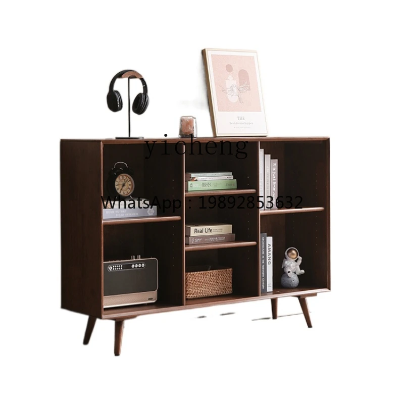 ZZ XL Solid Wood Bookcase Display Cabinet Children's Floor Bookshelf Picture Book Rack Multi-Functional Storage Rack
