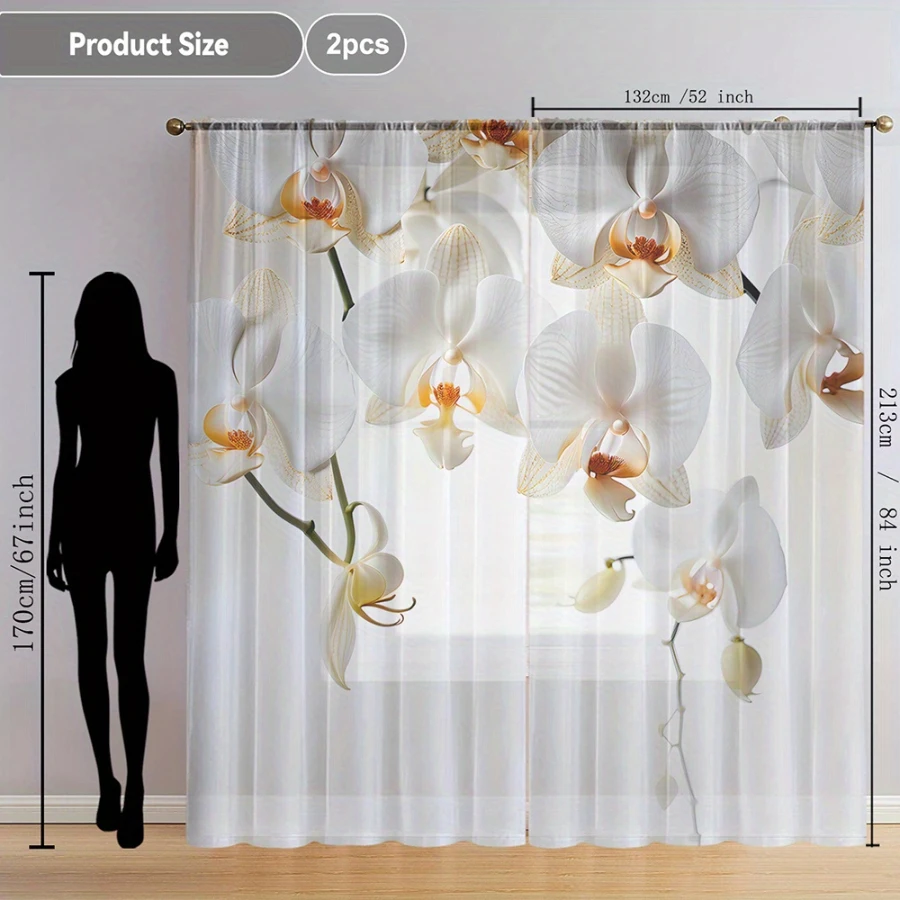 2PCS Cortinas Transparentes co - Home Office Minimalist avaliação e preço