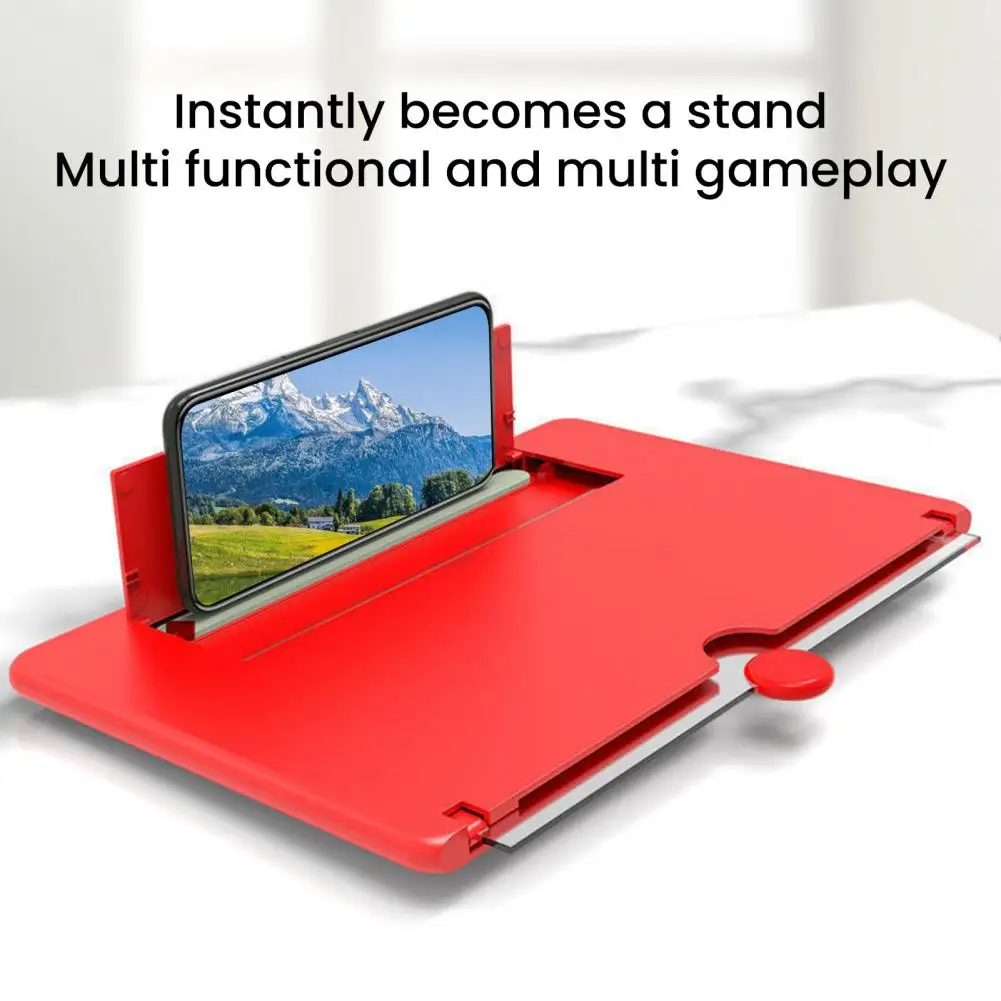 

12/10Inch HD Screen Magnifier Mobile Phone Amplifier Portable Video Enlarger Phone Screen Magnifying Glass Video Amplifier Stand