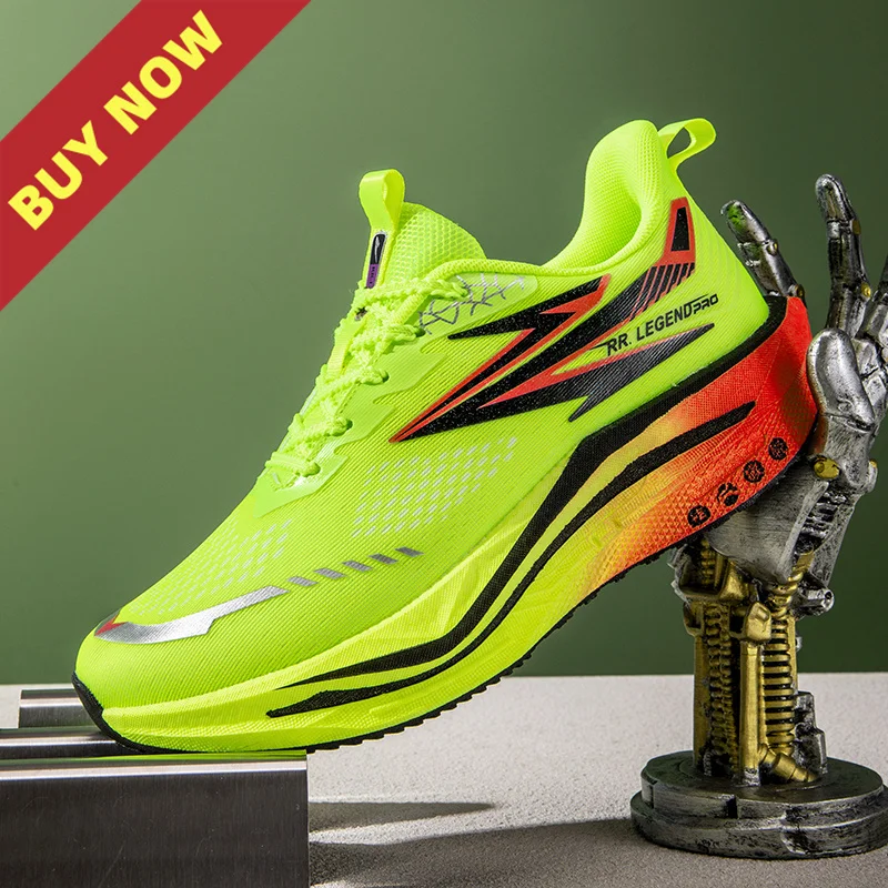 

Mens Running Shoes Speciality Carbon Board Marathon Sports Women's Breathable Lightweight Comfy Stable Athletic Nonskid Sneakers