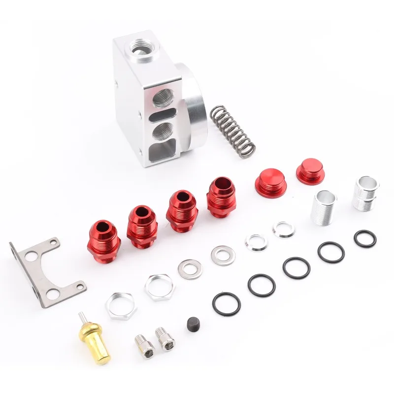 AN10 Oil Filter Relocation Kit Universal Oil Cooler Sandwich Plate Adapter Car Engine Performance Modification Base