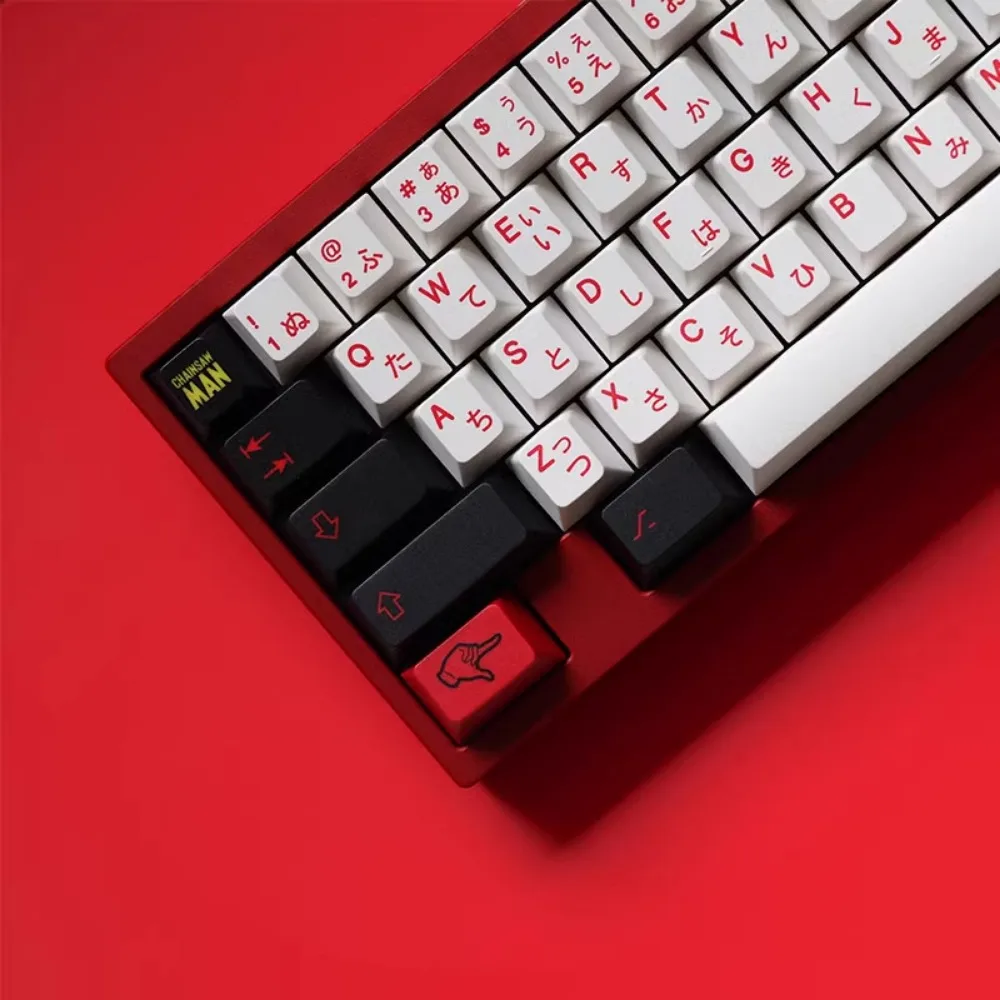 Chainsaw Man Theme Keycap Set PBT Custom MAKIMA Anime Keyboard Cap Cherry Profile Japanese Gaming KeyCap for Mechanical Keyboard