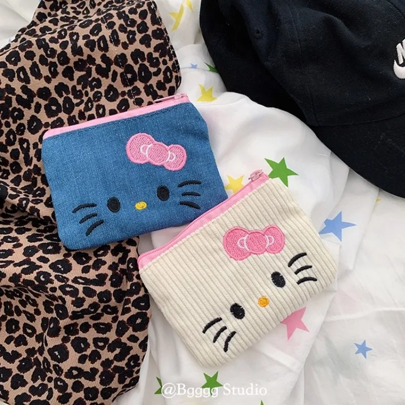 

Hello Kitty Card Bag Makeup Bag Cute Cartoon Anime Women Accessories Certificates Student Supplies Storage Kawaii Gift Wholesale