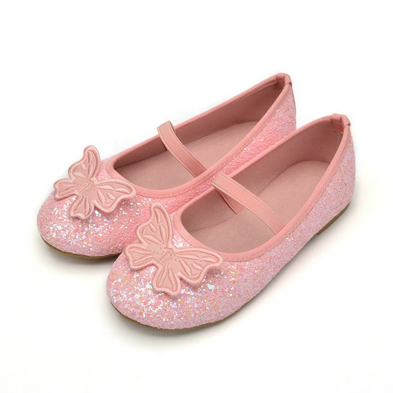 Trendy Elegant Butterfly Mary Jane Shoes For Girls, Comfortable Non Slip Soft Flat Sole Shoes For Indoor Outdoor Party, Spring A