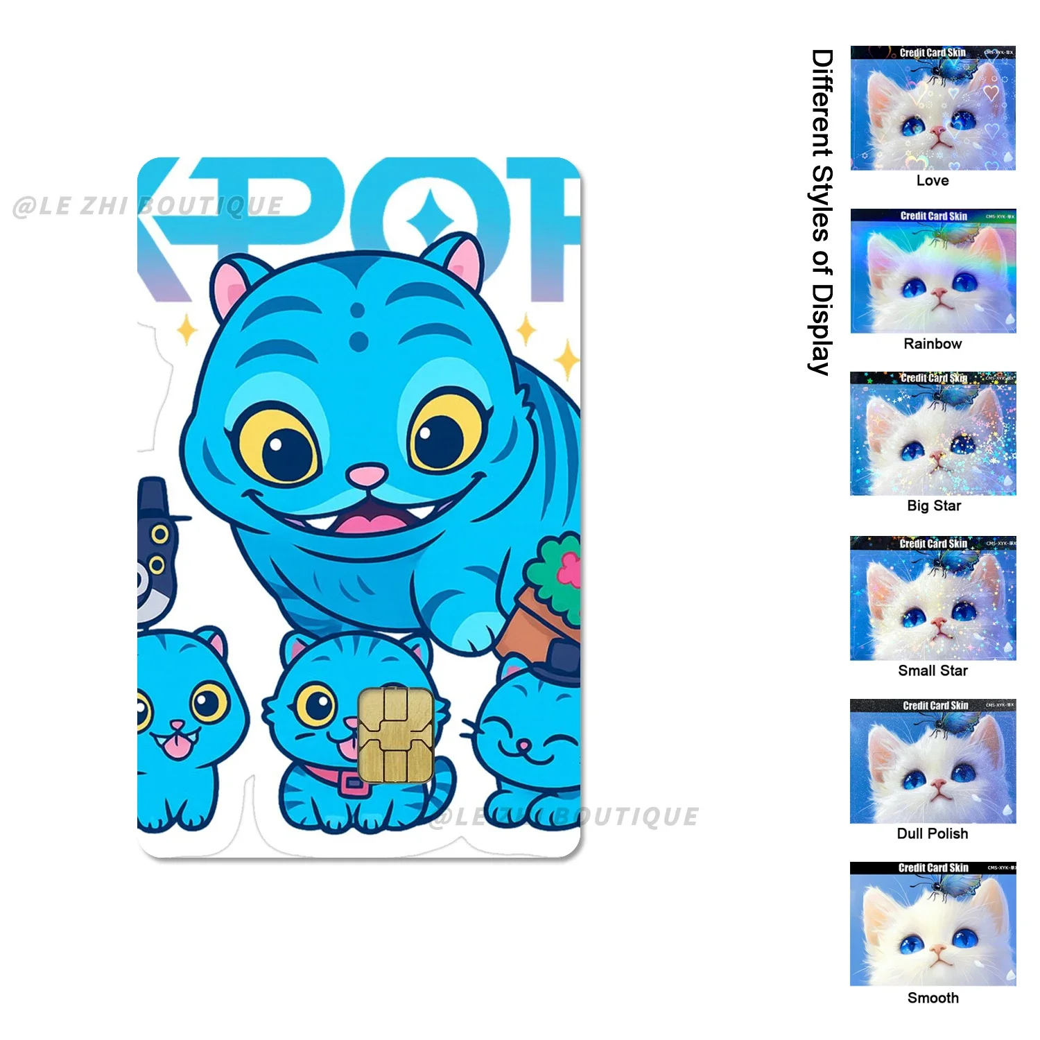 2025 Movie Kpop Demon Hunters Tiger Credit Card Skin Stickers Huntrix Saja Boys Shining Stars Frosted Rainbow Credit Card Skin