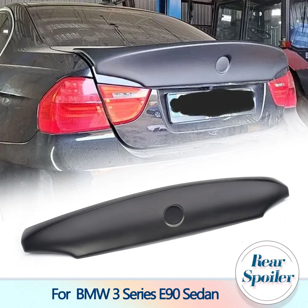 

Car Rear Trunk Boot Lid Wing Spoiler for BMW 3 Series E90 Sedan 4 Door 2005-2008 M3 320i 323i 325i 330i 335i Black FRP Spoiler