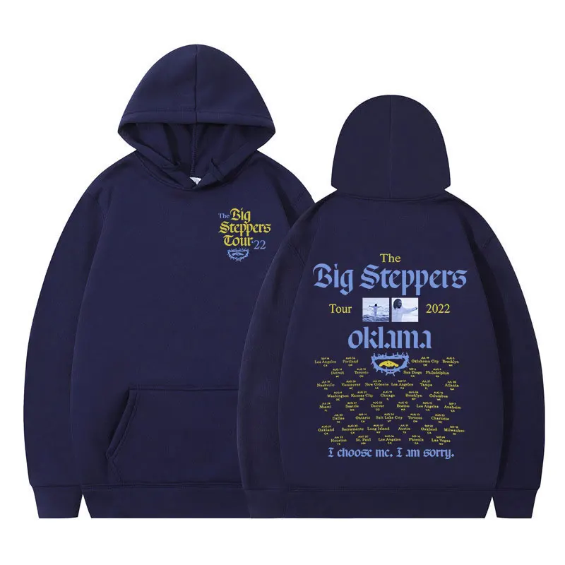 Rapper Kendrick Lamar Hoodie Mr. Morale & The Big Steppers Tour 2022 Print Hooded Fleece Sweatshirts Men\'s Hip Hop Streetwear
