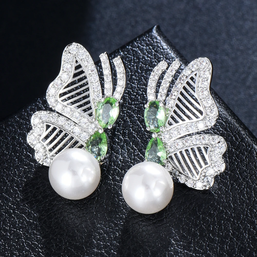 

Soramoore New Trendy Butterfly Earrings for Women Girl Daily Bridal Wedding Party Jewelry Romantic Present Gift High Quality