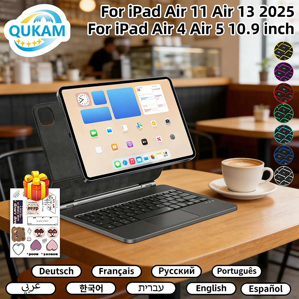 New Magic Keyboard For iPad Pro 11/13 M5 M4 Air M3 Air 4/5/6 10.9