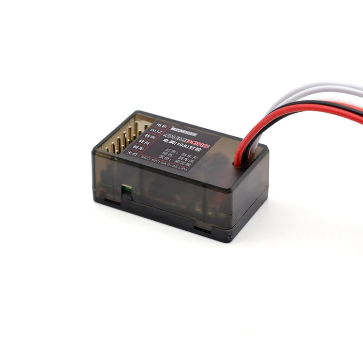 DUMBORC 10A Brushed Two Way ESC Light Control with Brake 6V 1.5A 2-3S for 130 180  270 Brushed Motor 1/24 1/28 RC Mini Vehicles