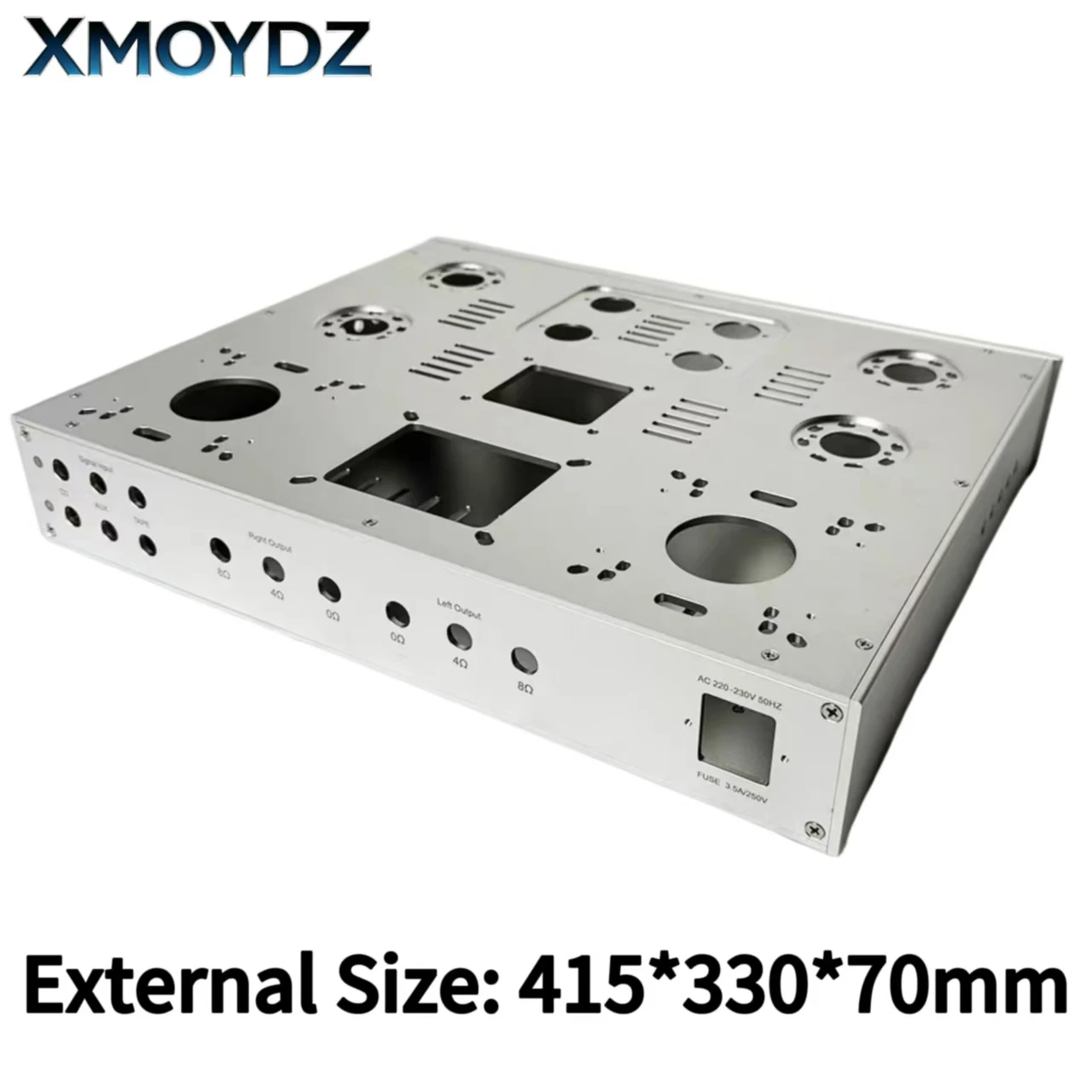 External Size 415*330*70mm Push-Pull Amplifier Chassis All Aluminum Alloy Preamp Box HiFi Fever Audio DIY Enclosure Customizable