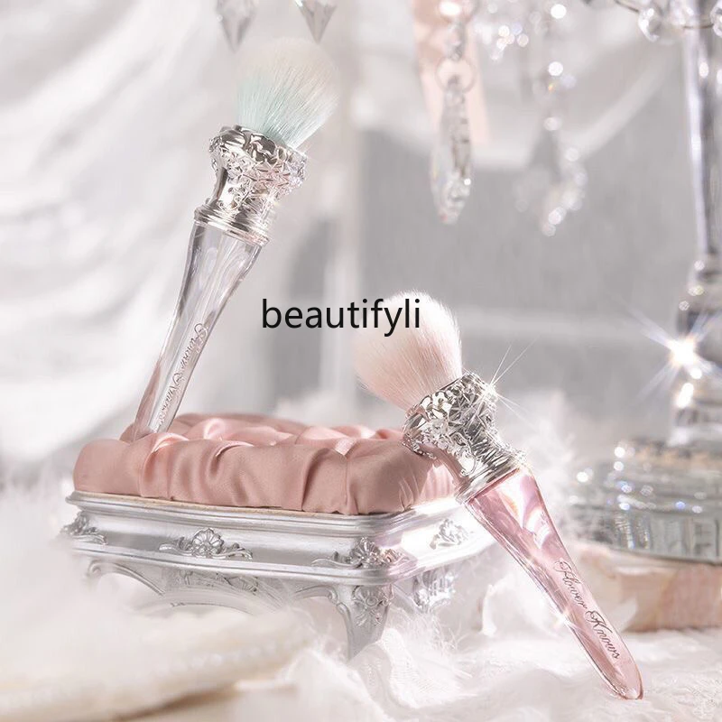 

Flower knowledge swan ballet peach heart blush brush wool fluffy even powder soft setting point color brush