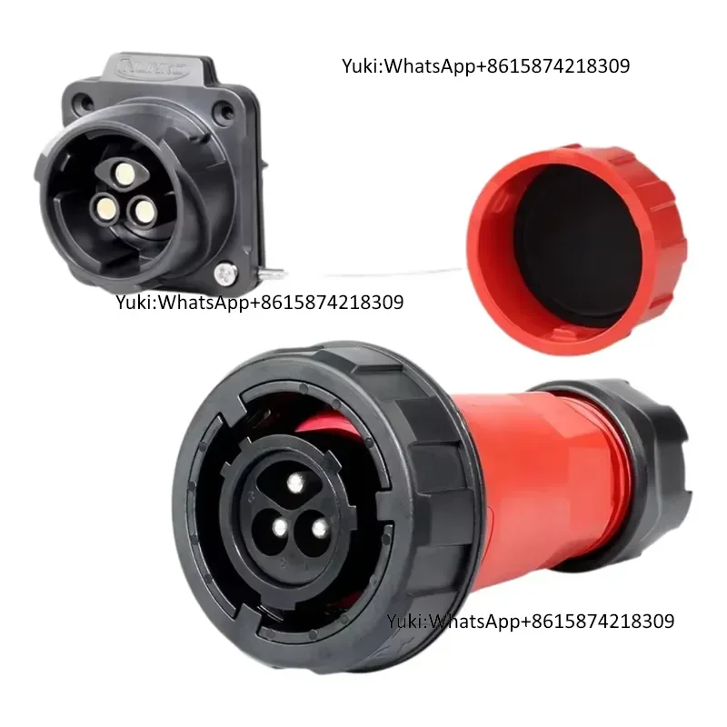 IP68 Waterproof High Current 50A Cnlinko DL28 3Pin Male Plug Cable Connector for Industrial Power Stage Equipment LED