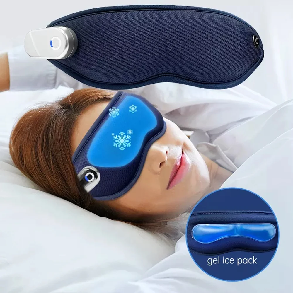 

Wireless Smart 3D Eye Massager with Cooling & Heat Eye Mask Vibration Eye Care Device Improve Sleep Relief Eye Migraine Massager