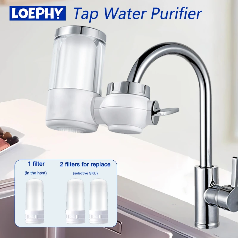 LOEPHY Faucet Water Purifier Purification Equipment Kitchen Tap Pre-Filter Ceramic Precision Sand Removal Rust