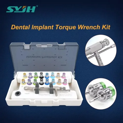 N Lab Universal Implants Torque Screw Driver Kit Autoclavable 16Pcs Wrench Prosthetic Restoration Ratchet Set Lab Tools - view 2