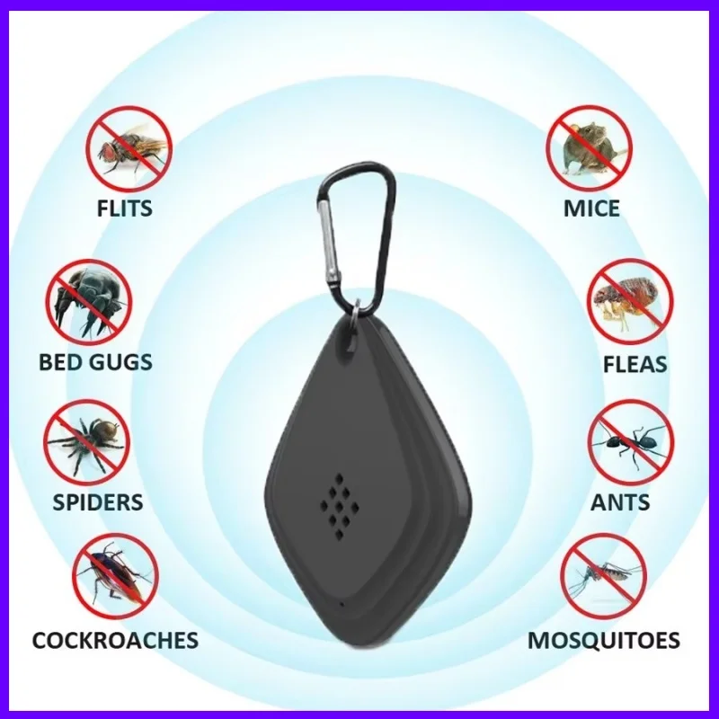 Ultrasonic Mosquito Repeller Electronic Insect Pest Control Killer Indoor Outdoor Travel Camping Anti-Bite for Home Patio