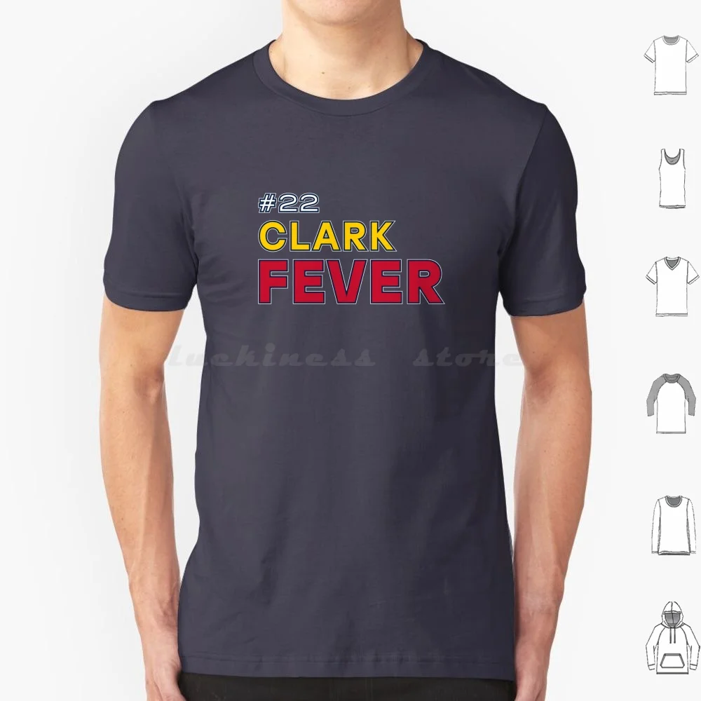 Clark Fever #22 , Indiana Women's Basketball , Caitlin T Shirt 6xl Cotton Cool Tee Caitlin Clark Indiana Fever Womens