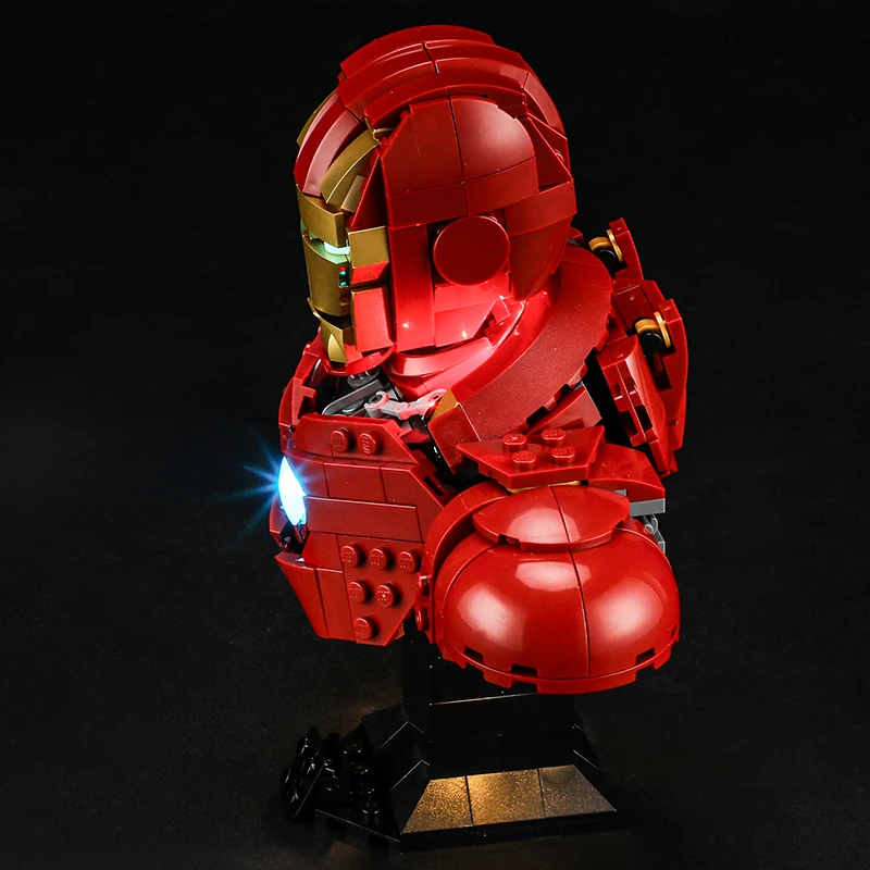 مجموعة إضاءة LED فاخرة الجودة لـ Lego 76327 MK4 Bust (إضاءة LED فقط، بدون نموذج كتل) مقاس مثالي وتوهج رائع