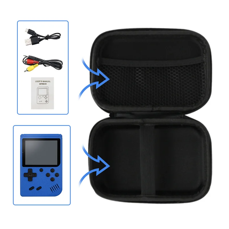 Für R36S/GB300/FC/RG35XX Handheld Spielkonsole Tragetasche Lagerung Tasche Reise Retro Mini Spiel Player Tragbare schutz Box