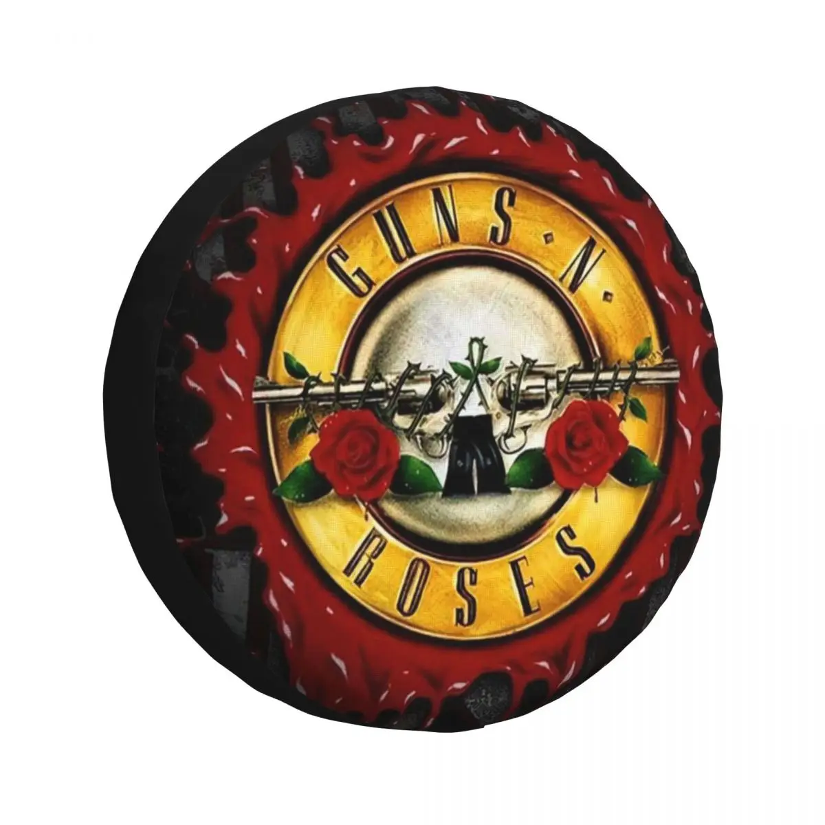 Classic Rock Bands Guns And Roses Tire Cover Wheel Protectors Weatherproof Universal for Jeep Trailer RV SUV Truck