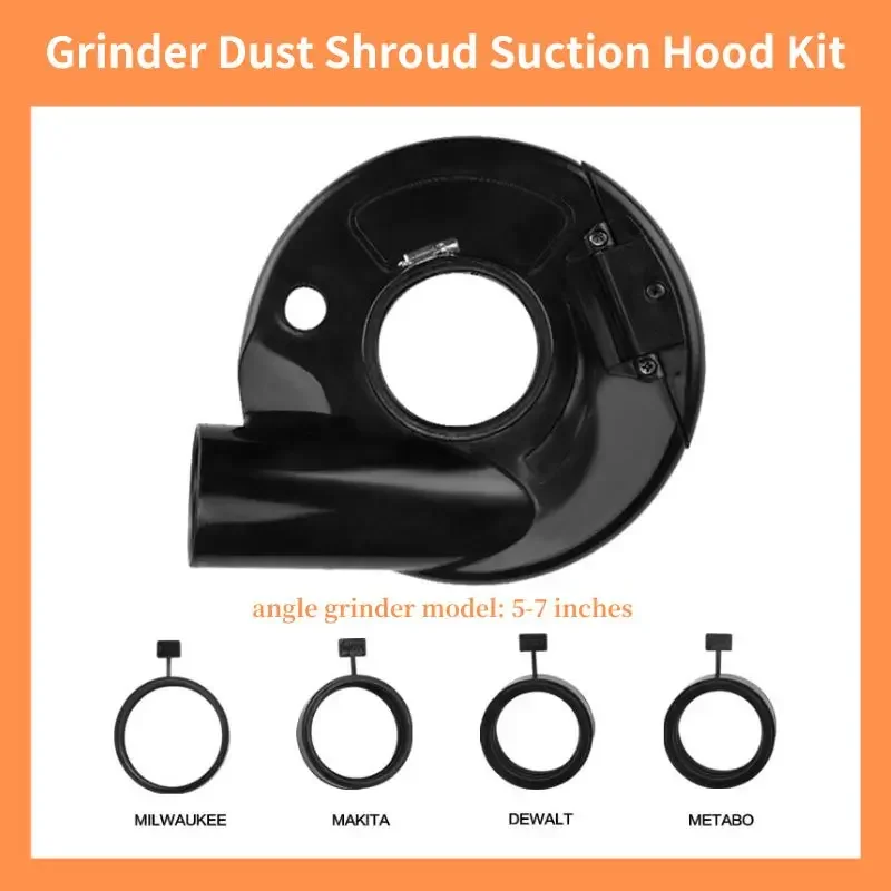 

Grinder Dust Shroud Suction Hood Kit Dustproof and Dry Grinding Cover Angle Grinder Tool Accessories For 5-7 inch Angle Grinder