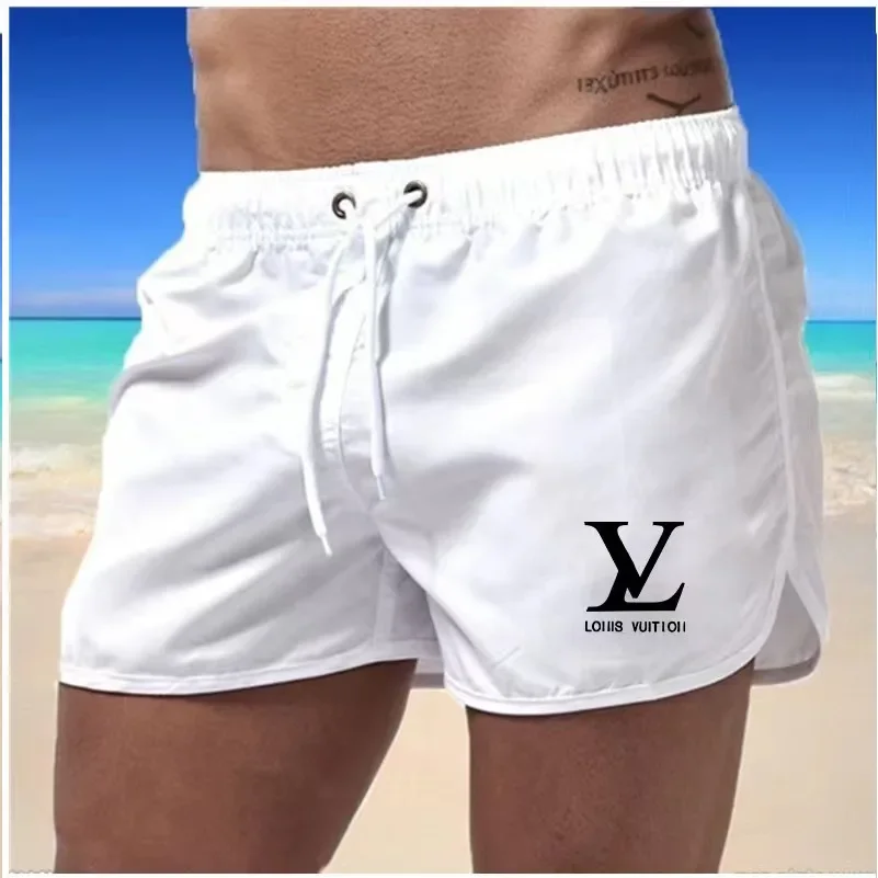 Men\'s beach pants summer lightweight quick drying fabric butt pocket shorts popular products 2024