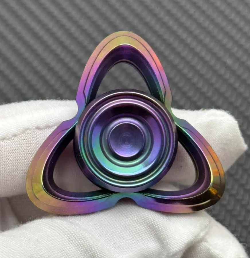 Used EDC JZ Cat Eye Stone Mini Wu spinner Fingertip gyroscope Decompression toys