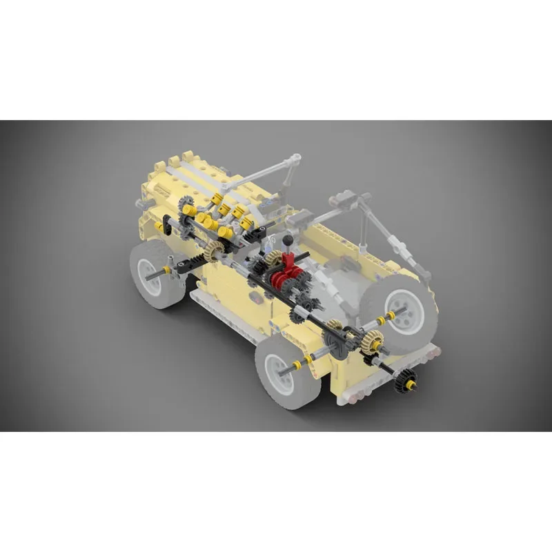 

MOC-106622 Classic New Small Military Truck Building Block Model 772 Parts Creative Boys' Children's Birthday Toy Gift