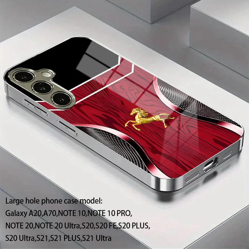 Rosewood Golden Horse Hochwertige Handyhülle Galvanisierte Glas-Handyhülle für Samsung Galaxy S26 S25 S24 S23 S22 S21 FE, Ultra, Plus – Bild 6