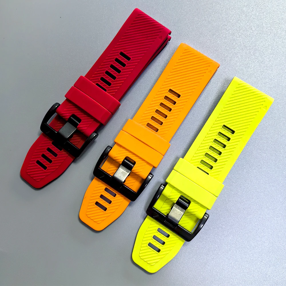 QuickFit 22mm 26mm Silicone Strap For Garmin Fenix 7X 7 6 6X 5 5X Plus/Epix Pro Gen 2 47mm 51mm/MARQ Watch Band Bracelet