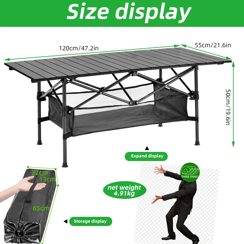 Portable Folding Tables Camping Supplies Tourist Barbecue Picnic Lightweight Trips Equipment Outdoor Nature Hike Backpacking