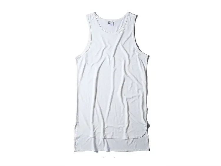 MRMT 2026 Brandneue Herren-Tanktops mit lockerem Saum aus Baumwolle für Männer – Trendige, ärmellose Westen mit verlängertem quadratischem Saum für den modernen Mann – Detail 13