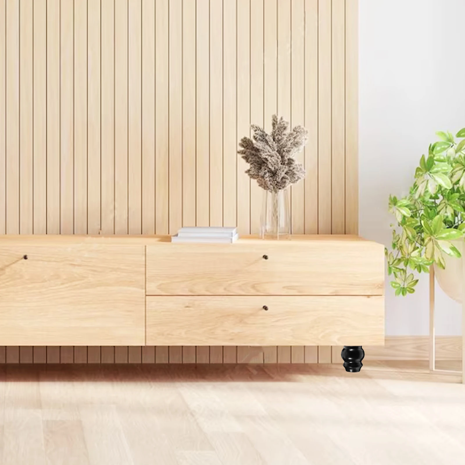 ขาโซฟาไม้เนื้อแข็ง 4 ชิ้น ปรับความสูงได้ 10 ซม. ขาเฟอร์นิเจอร์สำหรับตู้เสื้อผ้า ตู้ โต๊ะกาแฟ เตียง เก้าอี้ แข็งแรง