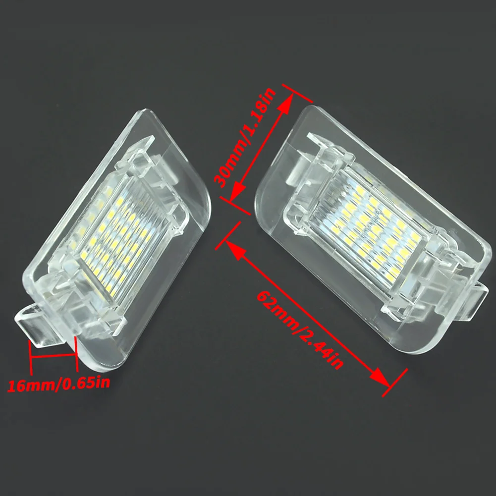 2Pcs Car LED Number License Plate Lights For Mercedes Benz B-Class W246 W242 Canbus