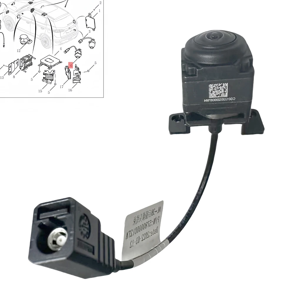 

Задняя 360-панорамная камера заднего вида для помощи при парковке в сборе для Geely Atlas Pro FX11 AZKARRA Boyue Pro NL-3B 2020-2022