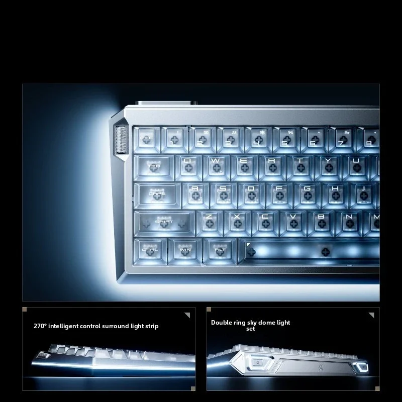 MCHOSE God 60 60 Percent Layout Wired Magnetic Keyboard 16K 0.06ms Aluminum Case RT Smart Esports Compact Gaming PC Gamer