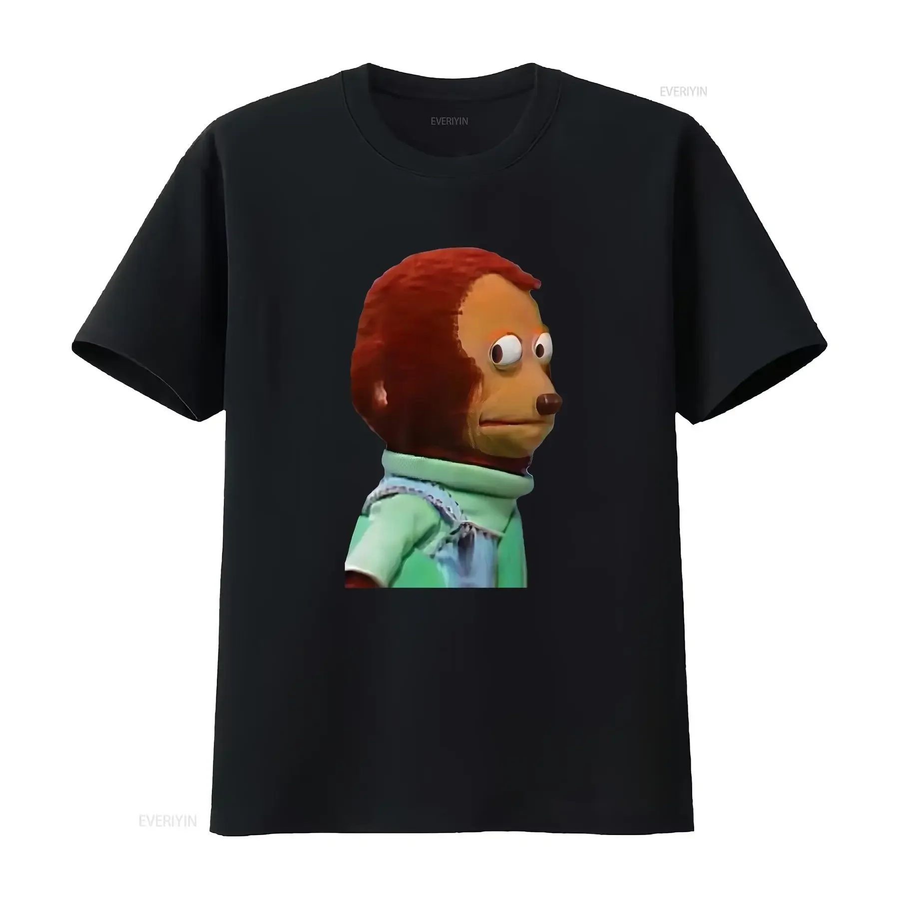 Solo Awkward Look Monkey Puppet Meme T Shirt vintage Washed Stretched Breathable Unisex Slightly streetwear Versatile homme