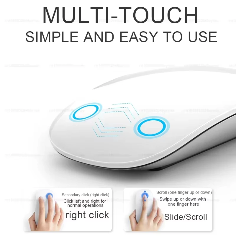 For Apple 100% Original Wireless Bluetooth Touch Magic Mouse For Macbook Pro Air Mini Laptop Tablet PC Gaming Ergonomico Mouse