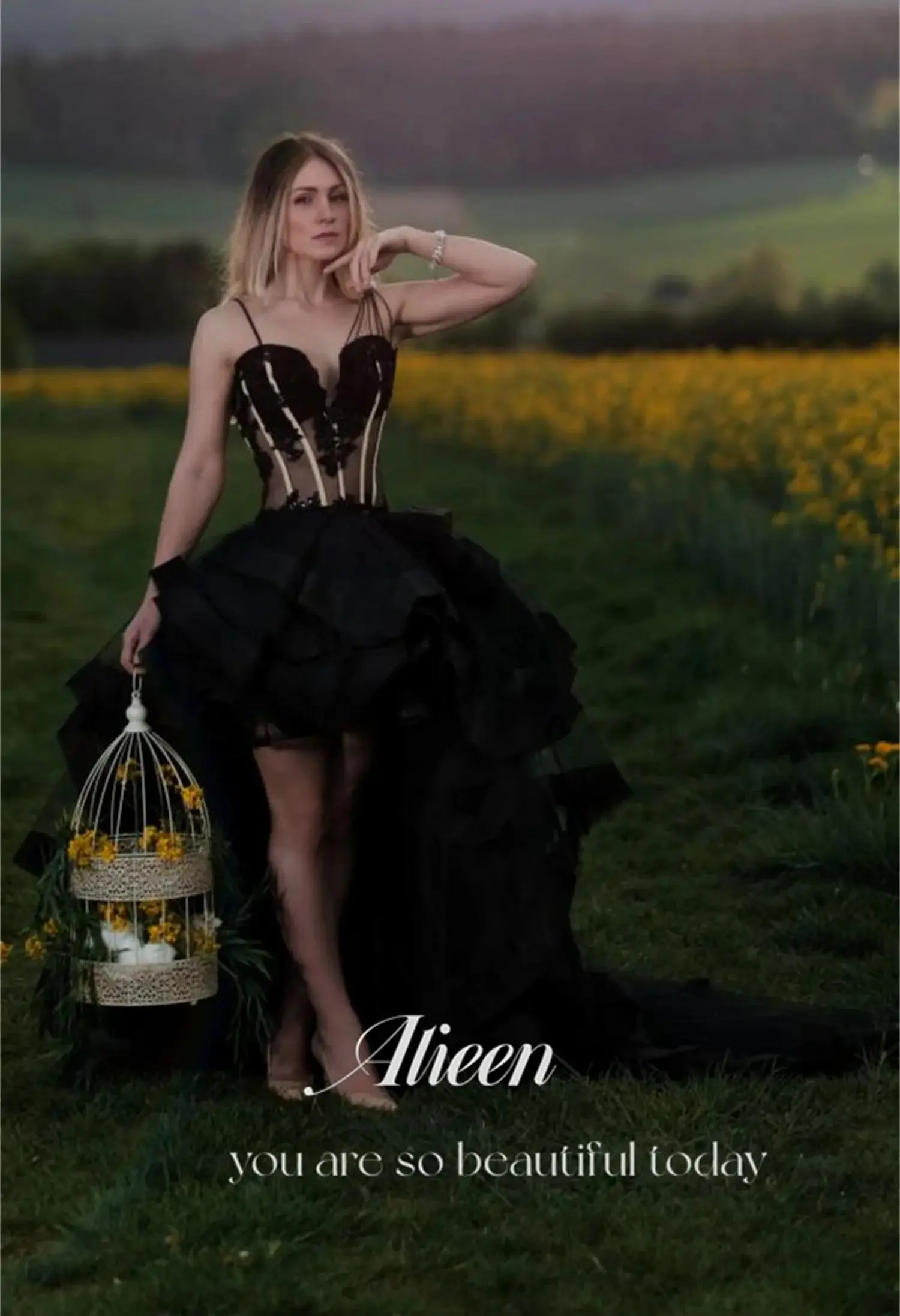 Aileen Galajurken Elegante avondfeestjurken Dames 2024 Zwarte trouwjurk Aangepaste Tutu Speciale gelegenheden Damesgala