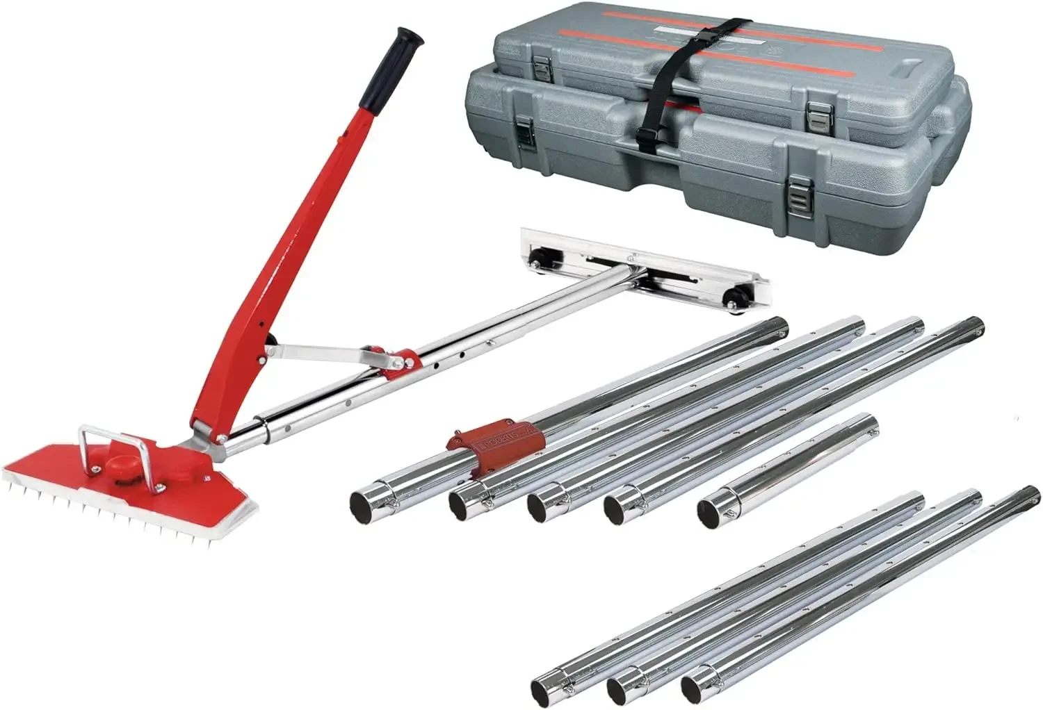 10-254V-Waarde Kit Power-Lok Tapijtbrancard Met 17 Vergrendelingsposities En 18 Inch Staartblok Met Wielen