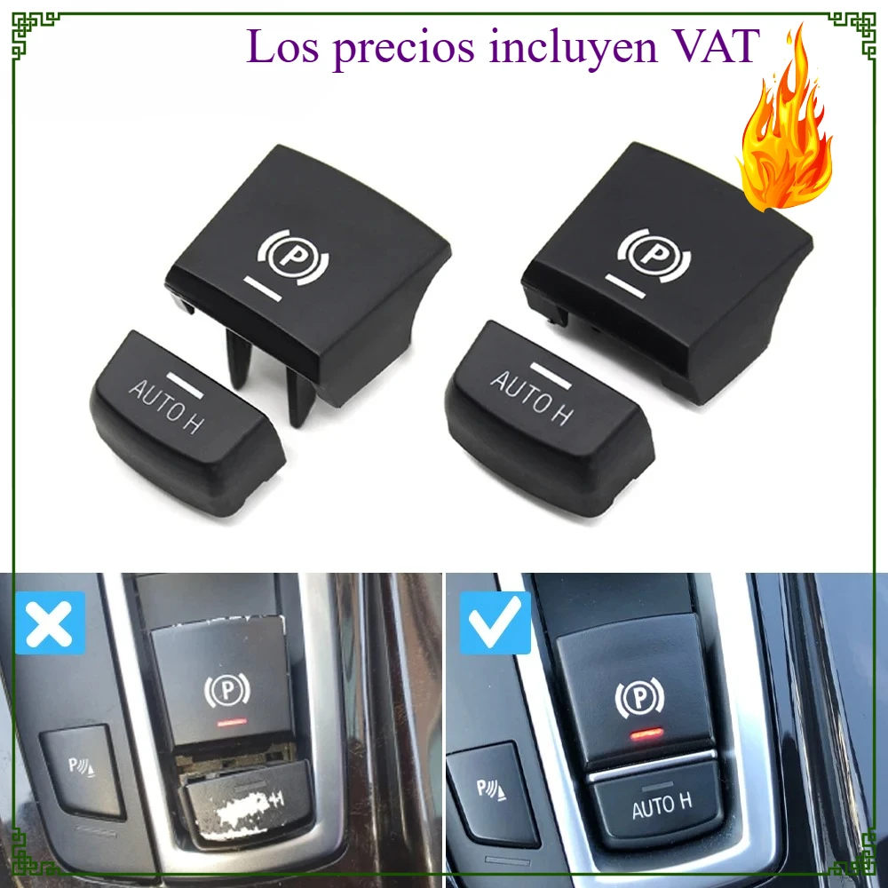 

Auto Parking Brake P Button Cover for BMW M5 F01-F16 Series, Handbrake Switch Trim 61312822518