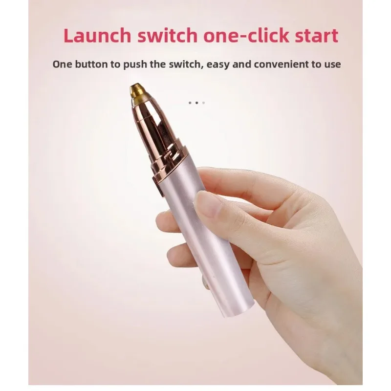 Elektryczny trymer do brwi Bezpieczne usuwanie owłosienia Epilator do brwi Ładowarka USB Mini modelator Golarka Bezbolesne usuwanie włosów Uroda