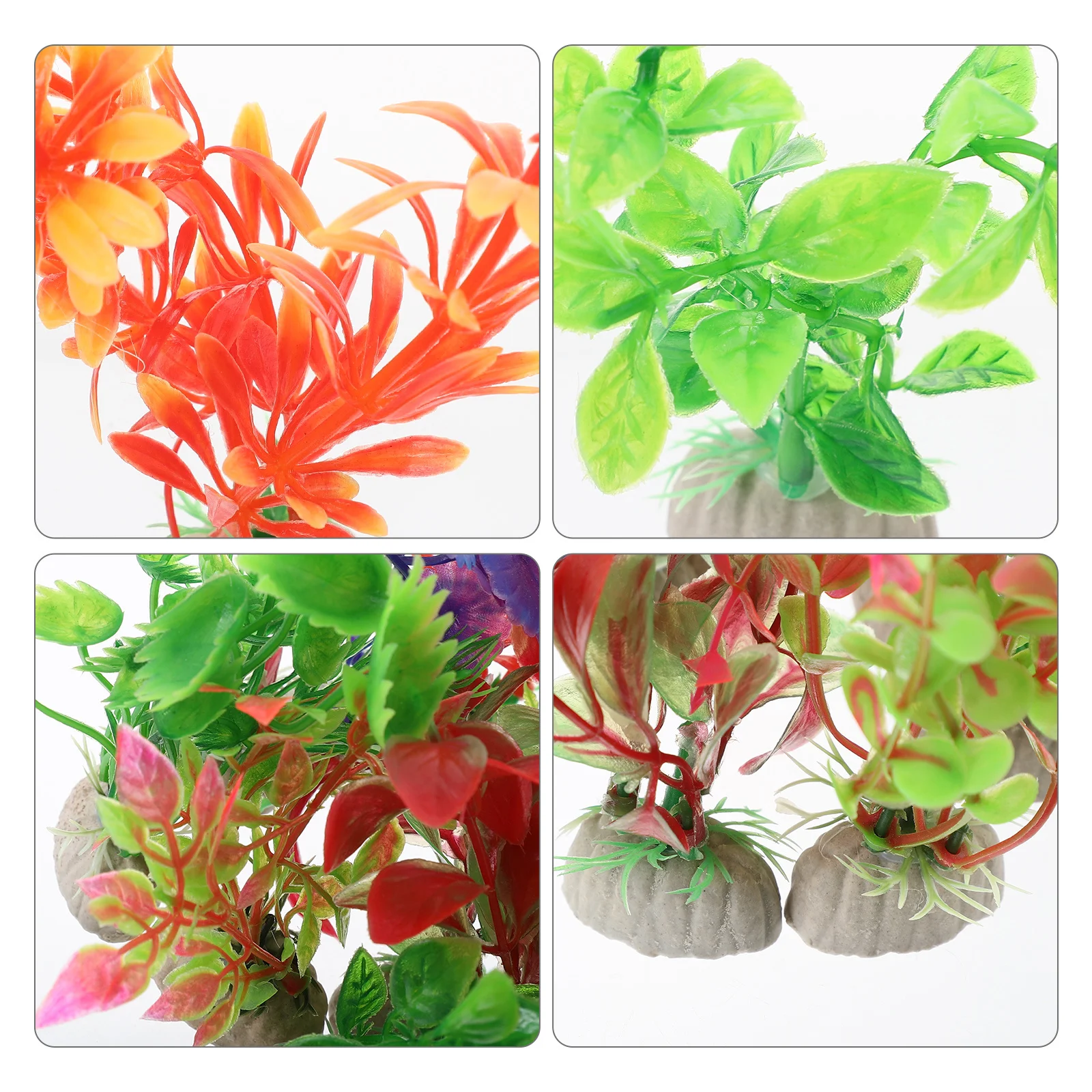 

10Pcs Aquarium Decor Large Fish Tank Plants Plastic Realistic Environment Embellishment Fish Tank Decorations Aquarium Decor