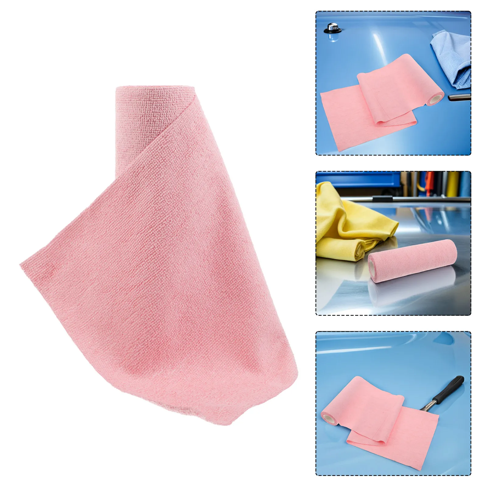 1 Roll Super Absorbent Microfiber Car Cleaning Cloth Tear Away Washable Drying Towel Reusable Paper Towels for Car Window
