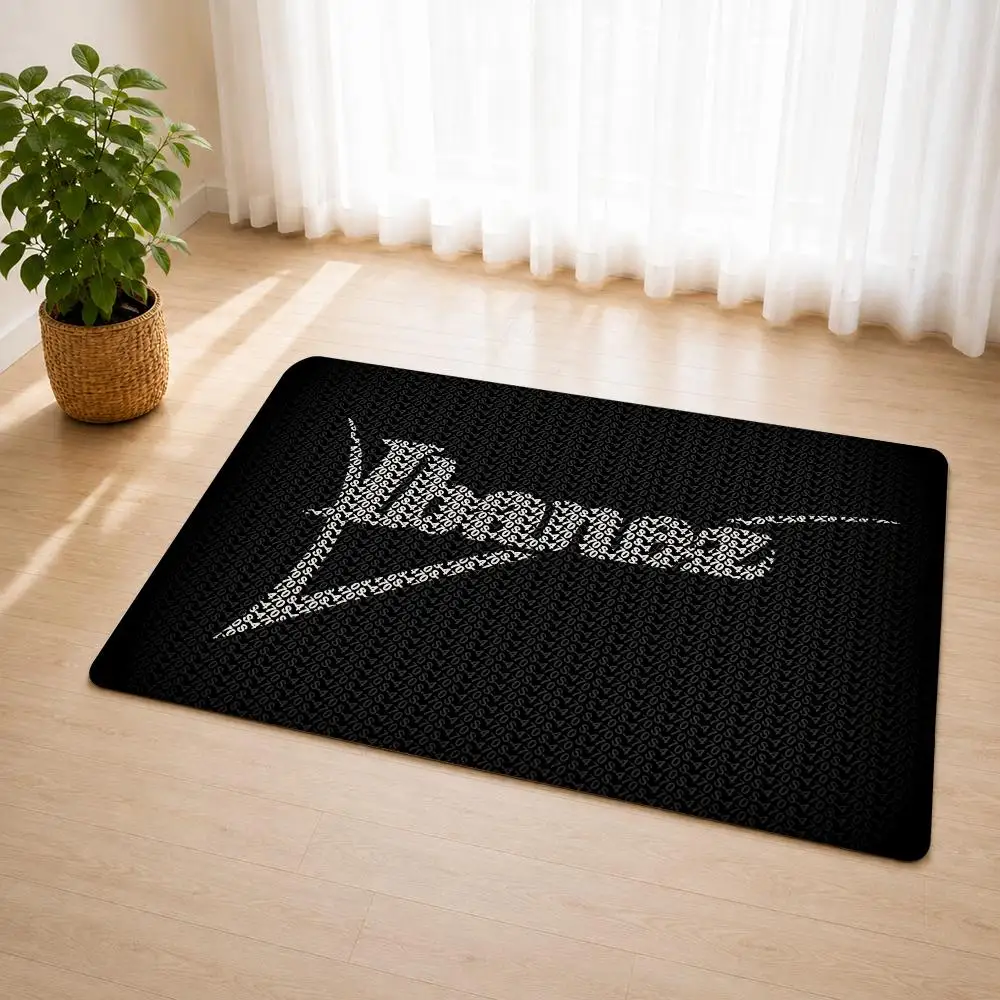 I-Ibanezs Guitar Fashion Logo Floor Mat Flannel Rug Soft Non Slip Door Mat For Bathroom Bedroom Kitchen Living Room Home Decor