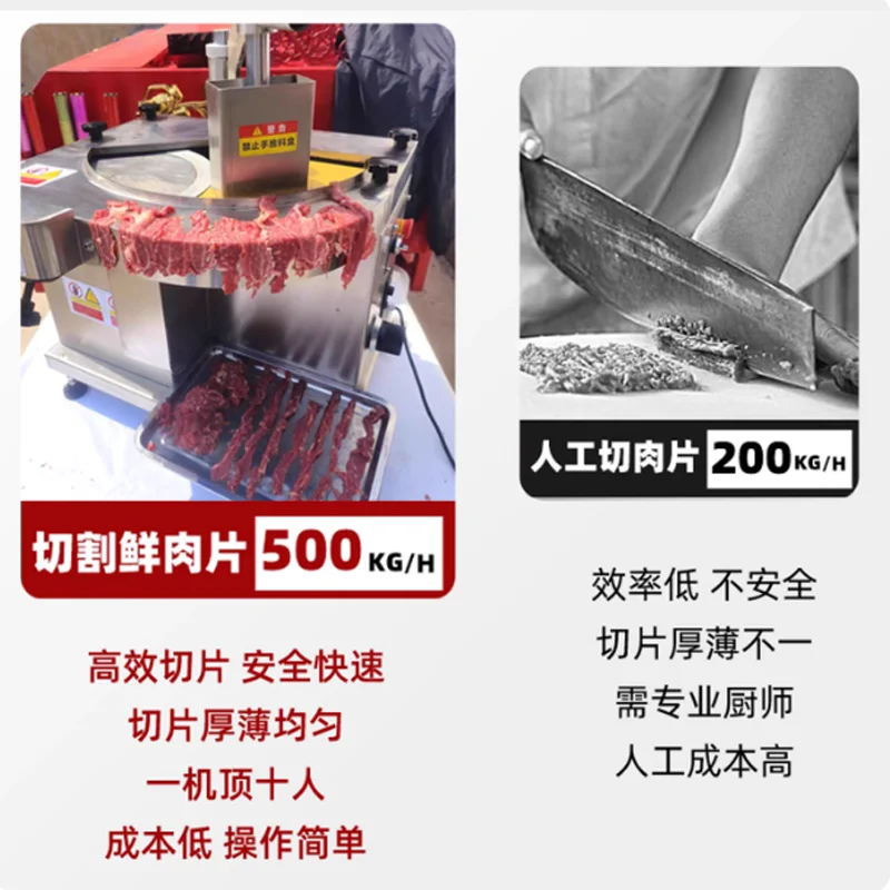 

Глобальный бестселлер, коммерческая машина для резки мяса для свежего мяса, овощерезка, мясорубка из нержавеющей стали