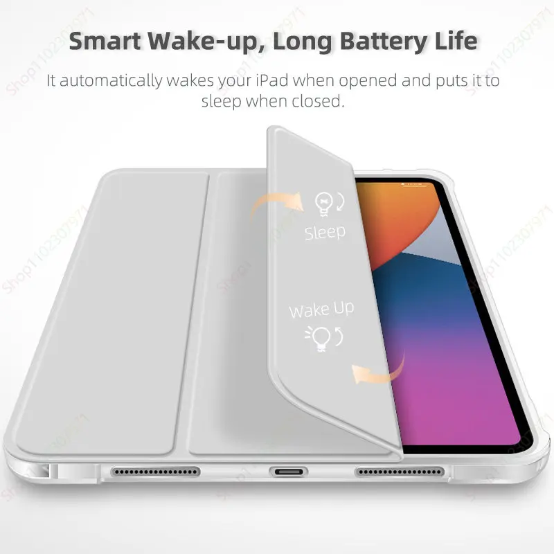 Mit Bleistift Halter Fall für Lenovo Tab P11 Plus Fall 2021 TB-J606 TB-J607 11 Zoll Standplatz-abdeckung Fall Weiche Magnetische TPU Zurück Abdeckung